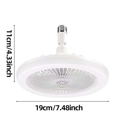 Rotatable 3in1 Ceiling Fan with Remote Control Lighting Lamp E27 Converter Base Lighting Base Bedroom Living Room Miflame Good Vibrations