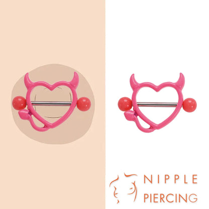 1Pair Surgical Steel Nipple Rings Nipple Piercing Bar Jewelry for Women Men with Sparkle CZ 14G Barbell Body Jewelry Accessories Good Vibrations