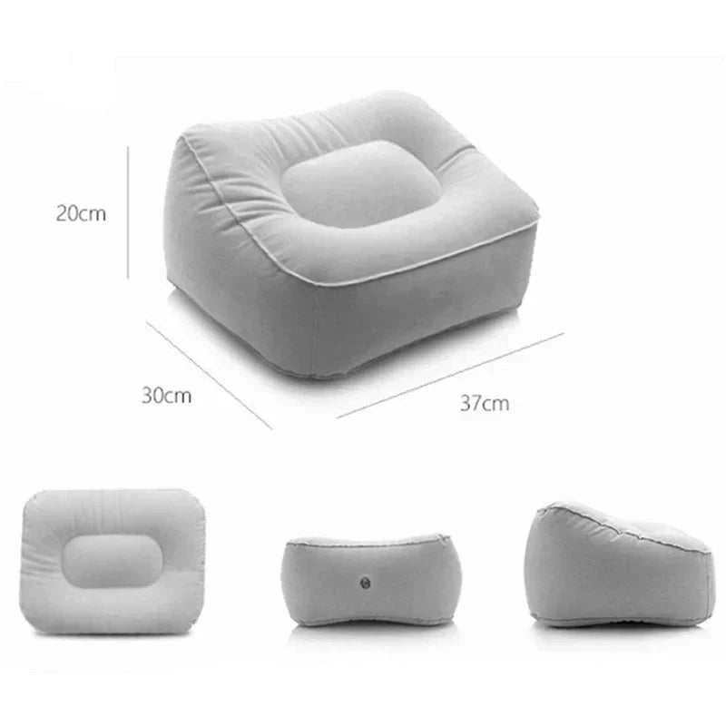 Inflatable erotic wedge cushion for adult games and BDSM positions.