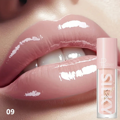 Silky Lip Gloss-Waterproof, Long-Lasting Moisturizing Liquid Lipstick with Mirror Finish, Non-Sticky, Full Shine, Fade-Resistant Good Vibrations
