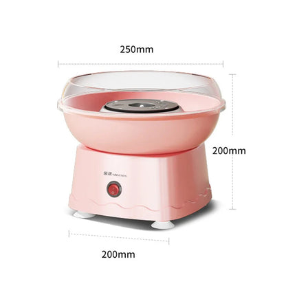 Cotton Candy Machine for Kids DIY Portable with Large Food Grade Splash-Proof Plate Efficient Heating Hard & Sugar Free Good Vibrations