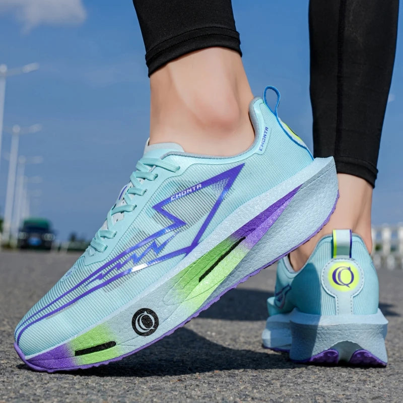 Men's Fashionable Casual Comfortable Sports Running Shoes - Breathable Fabric Upper, Non-Slip, Wear-Resistant, Shock-Absorbing Sole, Round-Toe Lace-Up Casual Running Shoes, Suitable for All Seasons Good Vibrations