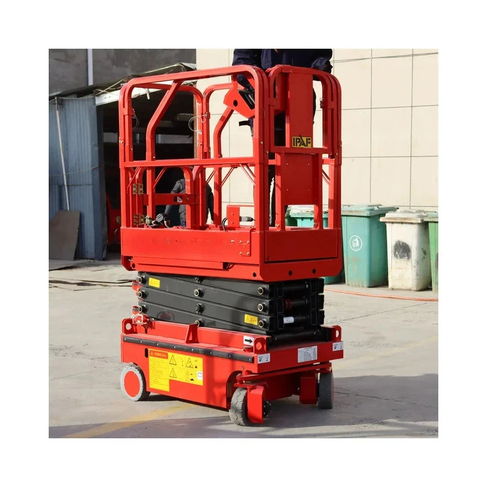 Electric Scissor Lift  Aerial Platform 6m 8m 10m 12m Skylift Mobile Lifter Scaffolding Hydraulic Scissor Lifts Trolley 30 Ft Good Vibrations