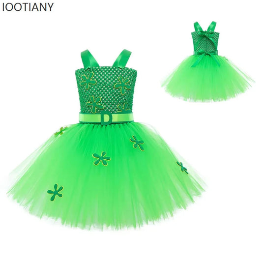 Anime Movie Disgust Anxiety Character Full Set Children Girl Sweet Cute Dress Halloween Carnival Party Stage Performance Costume Good Vibrations
