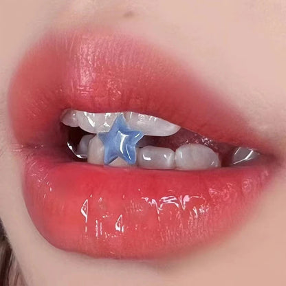 Titanium Steel Tongue Ring Punk Glowing In Dark Five-pointed Star Tongue Stud Fashion Body Piercing Jewelry Good Vibrations