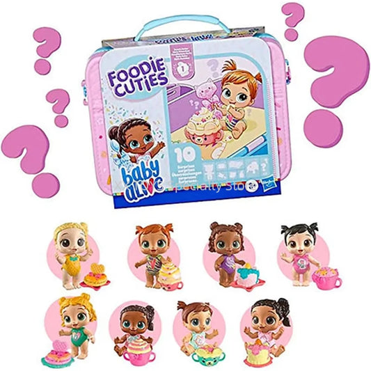 Baby Alive Foodie Cuties Party Series Doll Playset Blind Box Surprises Toys 3-Inch Cute Mini Baby Girls Play House Toys Gifts Good Vibrations