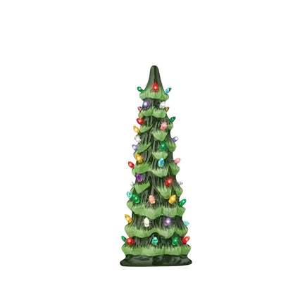 Christmas Tree Desktop Ornament Resin Decorative Home For Living Room Holiday Tabletop Display Festive Centerpiece Good Vibrations