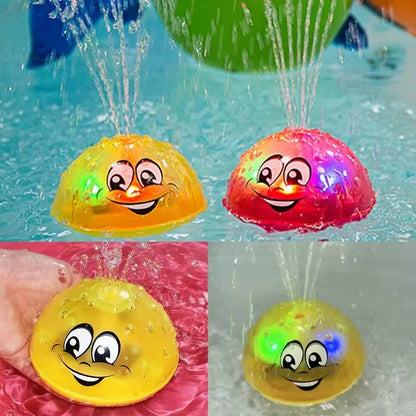 Bath Toy Ball Spray Light Rotating Shower Pool Children Toys Children Toddler Swimming Party Bathroom LED Light Toy Gift Good Vibrations