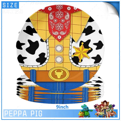 Toy Story Birthday Party Decoration Buzz Lightyear Balloons Paper Tableware Plate Cup Tablecloth Baby Shower Party Supplies Good Vibrations