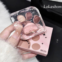 5 Colors Eye shadow Palette Cat paw shape, earthy khaki everyday look  Party Performance Makeup eye cosmetics Good Vibrations
