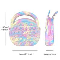 Pop Purse Silicone Sensory Push Pop Bubble Bag Crossbody Bag Antistress Toys Reliver Autism Handbag Coin Pouch for Kids Good Vibrations