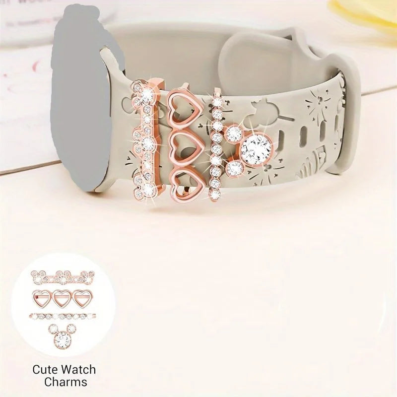 Adorable Cartoon-Themed Watch Strap Charms & Decorative Buckles for a Stylish Wristwear Upgrad Good Vibrations