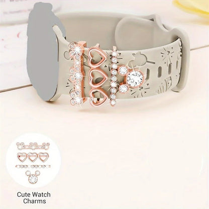 Adorable Cartoon-Themed Watch Strap Charms & Decorative Buckles for a Stylish Wristwear Upgrad Good Vibrations