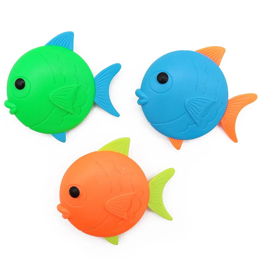 Swimming Diving Toys Children's Fish Dolphin Buoy Pool Treasure Hunt Diving Water Diamond Kids Water Game Toys Set Reusable Gift Good Vibrations