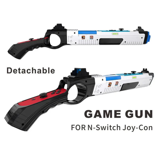 for Nintend Switch NS/NS OLED Gun Shape Handgrip Sense Joystick Game Controller Gamepad Joypad Gaming Accessories Good Vibrations