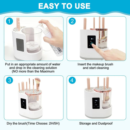 Electric make-up brush cleaner for all beauty make-up brush sets, contour, eyeshadow, blush brushes, concealer foundation Good Vibrations