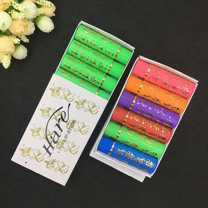 6Pcs/Set Waterproof Lipstick Sexy Lip Stick Matte Velvet Lipstick Color Mood Changing Long Lasting Moisturizing Lipstick Good Vibrations