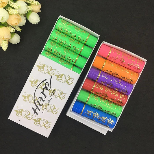 6Pcs/Set Waterproof Lipstick Sexy Lip Stick Matte Velvet Lipstick Color Mood Changing Long Lasting Moisturizing Lipstick Good Vibrations
