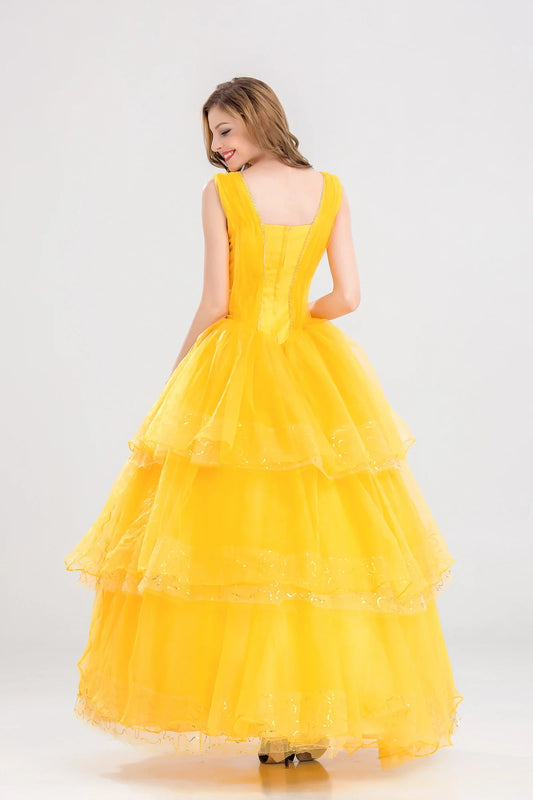 Halloween Costume Adult  Princess Beauty Costume for Women Girl Princess Belle Dress up Ball Gown  Christmas Dresses for Women Good Vibrations