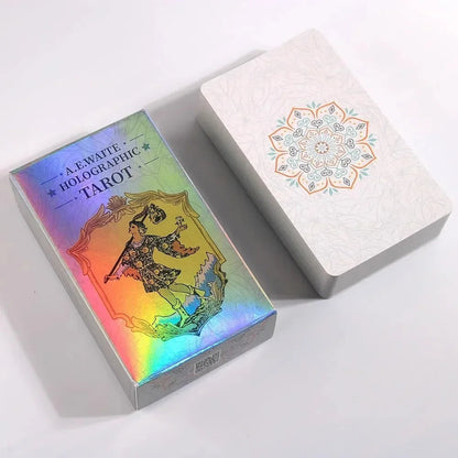 10.3*6cm MagicSeer Rainbow Tarot Cards Decks Tarot Card and Book Sets for Beginners Holographic Tarot Deck Board Game Good Vibrations