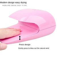 Mini Nail Dryer Touch Type Nail Polish Air Dryer Nail Polish Glue Fan USB Plug Good Vibrations