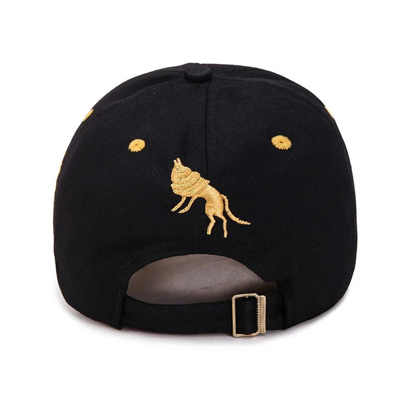 Totem Embroidered Baseball Cap Fashion Men Women Caps Spring And Summer Snapback Hip Hop Hat Adjustable Flame Sun Shading Hats Good Vibrations