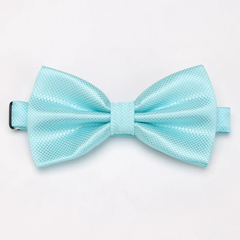 Men Bowties Solid Color Butterfly Wedding Necktie for Boys Girls Candy Bowknot Accessories Plaids Multicolor Adjust Neck Bow Tie Good Vibrations