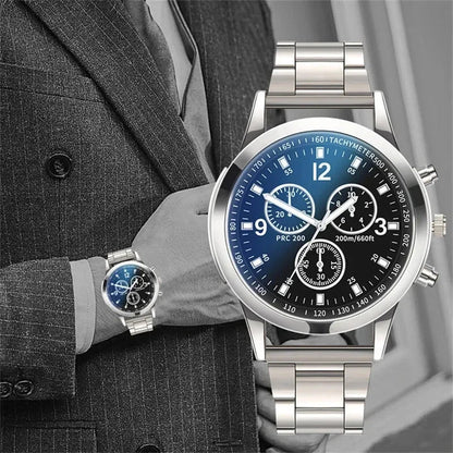 New Men Watches Luxury Band Round Watch Fashion Blu-ray Roman Watch for Man Relojes Para Hombre שעון ספורט Часы Мужские Наручные Good Vibrations
