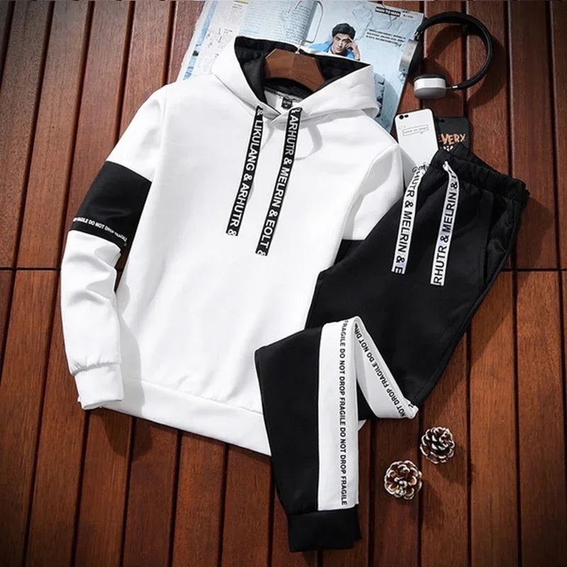Sports Hot Sales Men's Tracksuit Hooded Casual Single Piece Sweatshirts And Daily Sweatpants Comfortable Outdoor Jogging Quality Good Vibrations