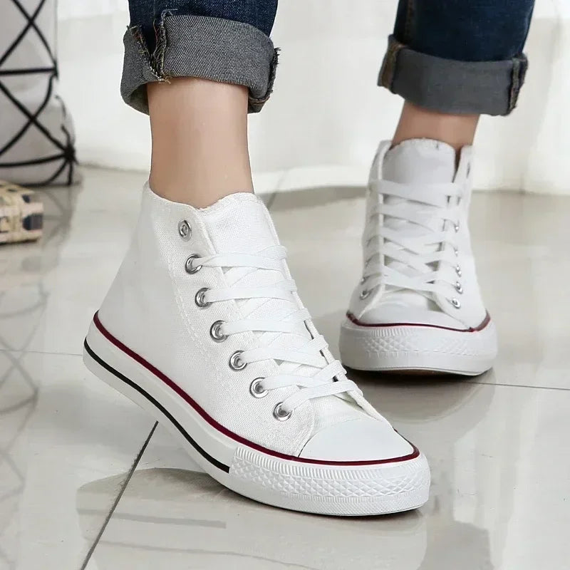 New Men and Women with The Same New Flat 2024 Comfortable Anti-slip Wear Casual Walking Breathable Vulcanized Canvas Shoes Good Vibrations