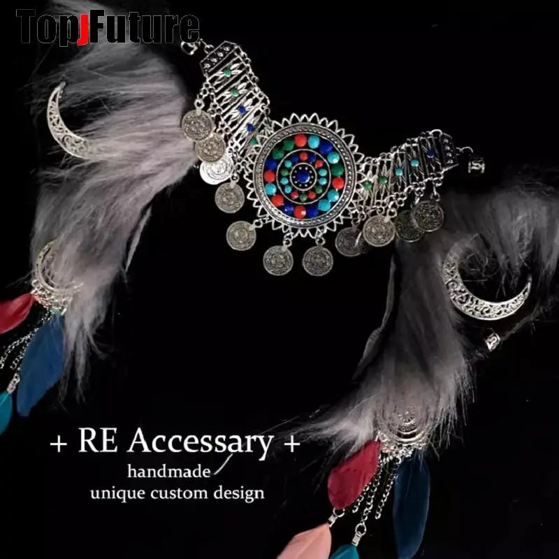 Harajuku Halloween Gothic Punk LolitaWomen Cosplay Animal Wolf Ears Headdress Plush Hairband Furry Lolita Headband Anime GOOD Vibrations