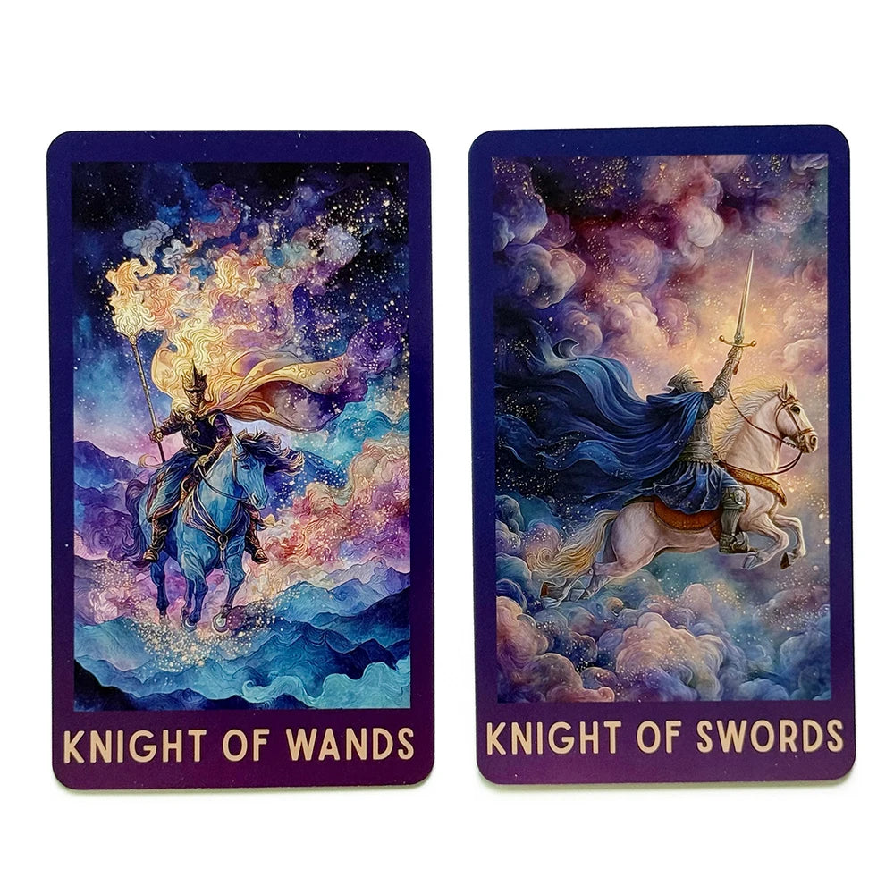 Celestial Tarot Deck, 78 English Tarot Cards with Guidebook, Beginner To Experienced, Wisdom of Traditional Tarot, 12x7cm Good Vibrations