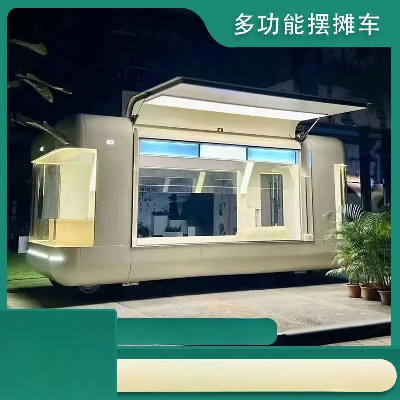 Scenic spot, commercial, multi functional, dining car, mobile, stall, sale, camping, food, milk tea, coffee, business Good Vibrations