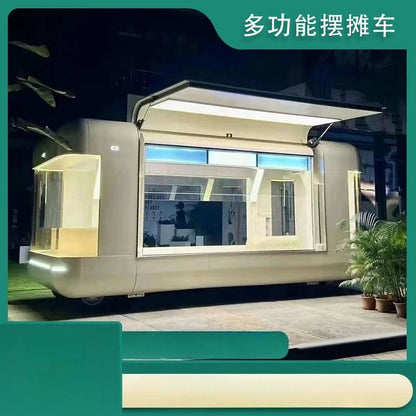 Scenic spot, commercial, multi functional, dining car, mobile, stall, sale, camping, food, milk tea, coffee, business Good Vibrations