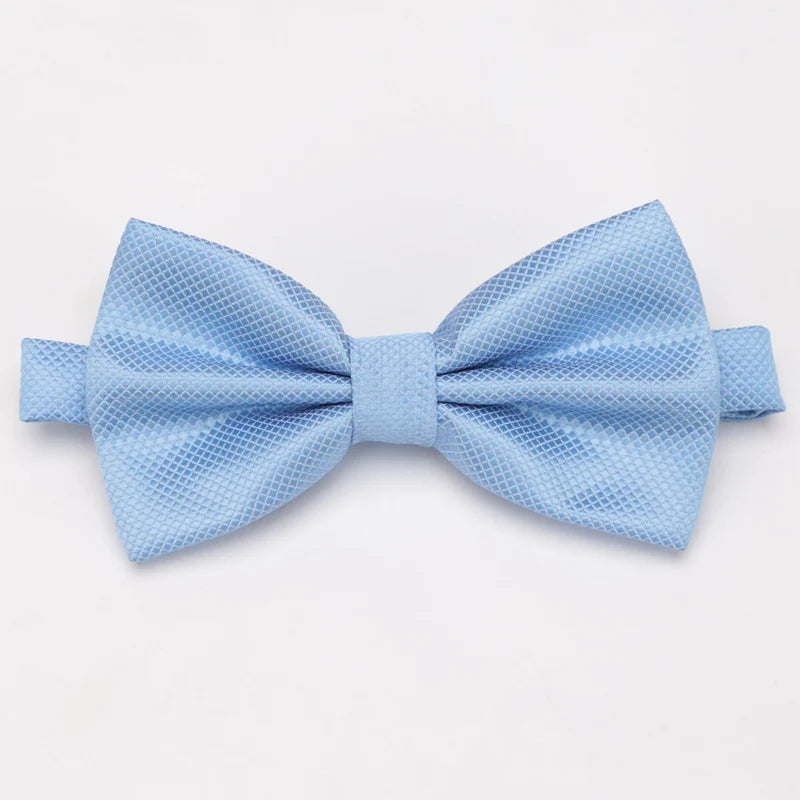 Men Bowties Solid Color Butterfly Wedding Necktie for Boys Girls Candy Bowknot Accessories Plaids Multicolor Adjust Neck Bow Tie Good Vibrations