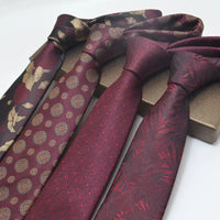 35 Styles Men's Silk Ties Jacquard Dot Floral 8cm Necktie Accessories Daily Wear Shirt Suit Cravat Wedding Party Gifts Neck Tie Good Vibrations