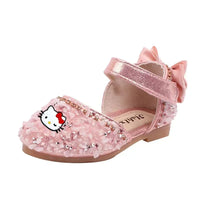 Sanrio hello kitty girls sandals summer new girls baby princess shoes children Baotou soft-soled crystal performance shoes girls Good Vibrations