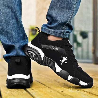 Fashion Men Professional Running Shoes Lightweight and Breathable Sneakers Lace Up Outdoor Sports Tennis Shoes New Casual Shoes Good Vibrations