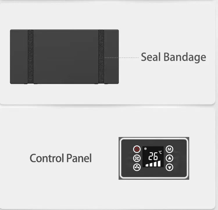 RV Air Conditioner Unit 24V Portable Installation Wide-Range Cooling Electric Vehicle Air Conditioning for Boat Yacht Good Vibrations
