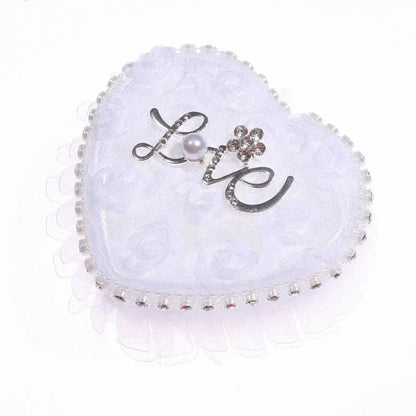 Ring Case Lightweight Ring Pillow Hand Holding Create Atmosphere Lace Ring Pillow Box Good Vibrations