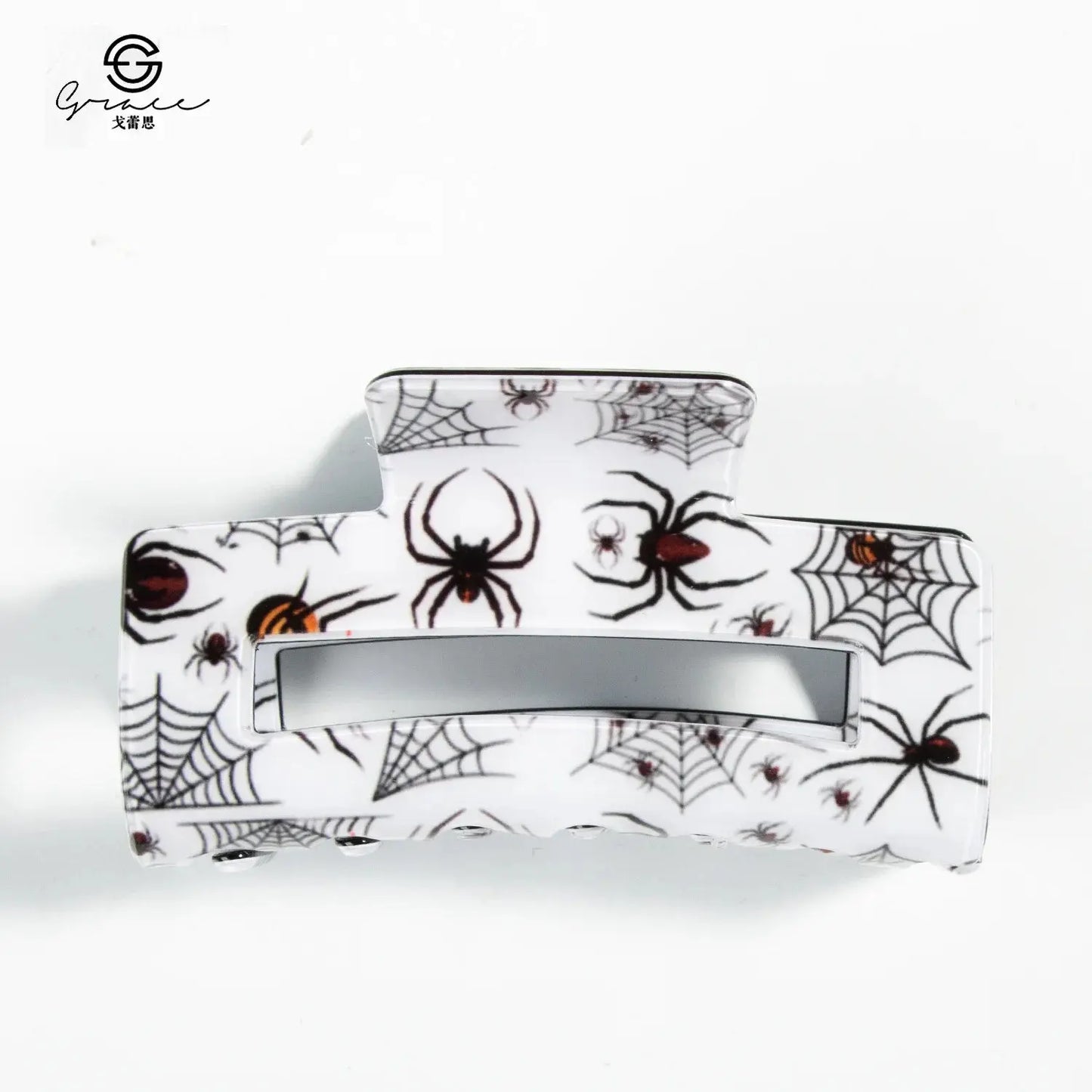 Women's Ghost Pumpkin Hairpin Ghost Face Halloween Grab For Cool Girls Funny And Joyful Hairpin Spider Web Side Clip Decorations Good Vibrations