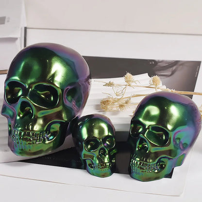 Halloween Ornament Silicone Candle Mold DIY Handmade Skull Scented Candle Soap Plaster Resin Casting Molds Home Decor Craft Gift Good Vibrations