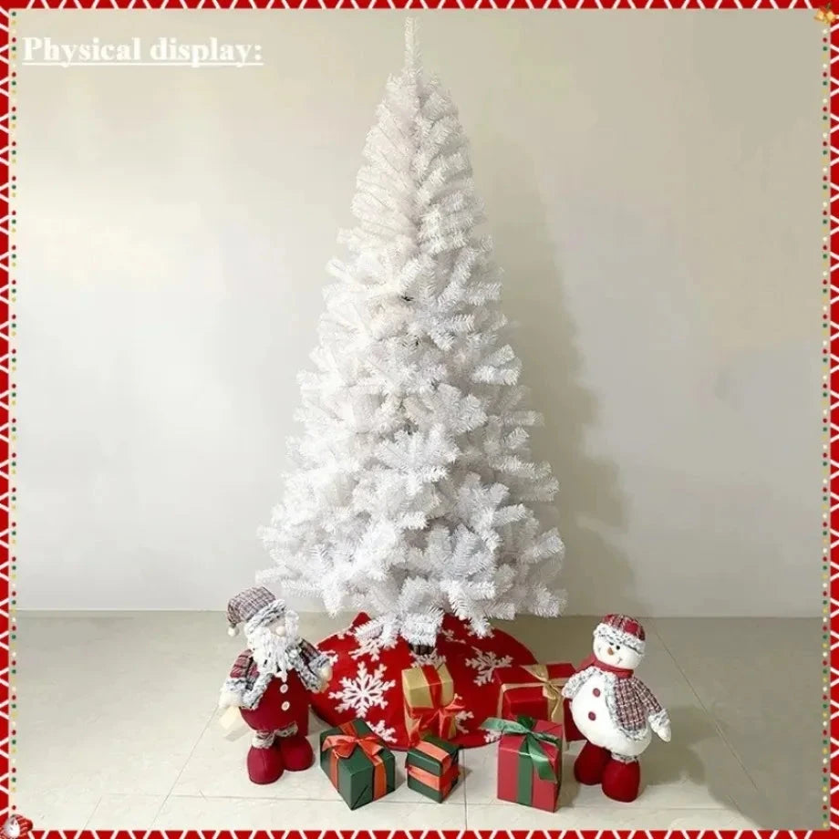Artificial Christmas Tree PVC Encrypted White Christmas Tree 90cm-210cm Christmas  Party Atmosphere Home Decoration Supplies Good Vibrations