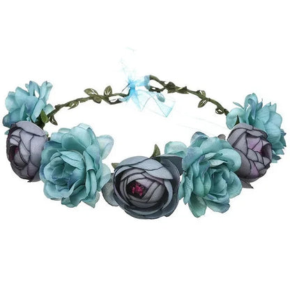 Bride bridesmaid Wreath Crown Festival Headband Good Vibrations