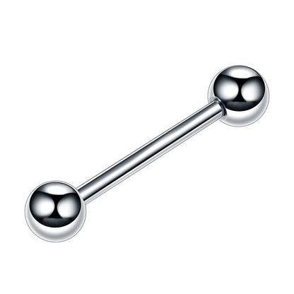 1PC Stainless Steel Heart Shaped Tongue Ring Barbell Tongue Piercing Cute Bar Ear Tragus Studs Labret Piercing Body Jewelry Good Vibrations
