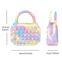 Pop Purse Silicone Sensory Push Pop Bubble Bag Crossbody Bag Antistress Toys Reliver Autism Handbag Coin Pouch for Kids Good Vibrations