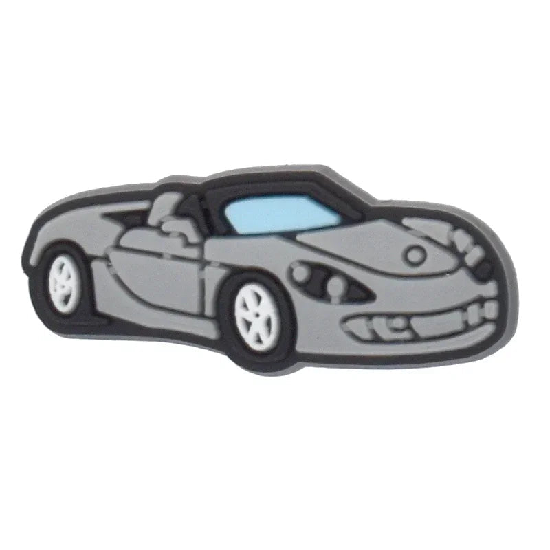 Shoe Charms for Crocs Accessories
 Sports Car Shoes Charm for Croc Decorations Pins Men Accessory Jeans Woman Clogs Clips Badges Good Vibrations