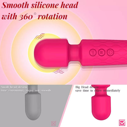 Powerful Handheld Massager Av Vibrator 20 Speed Wand Vibrating Massage Magic Full Body Therapy Motor Dildo Masturbator Sex Toy Good Vibrations Adult Super Store