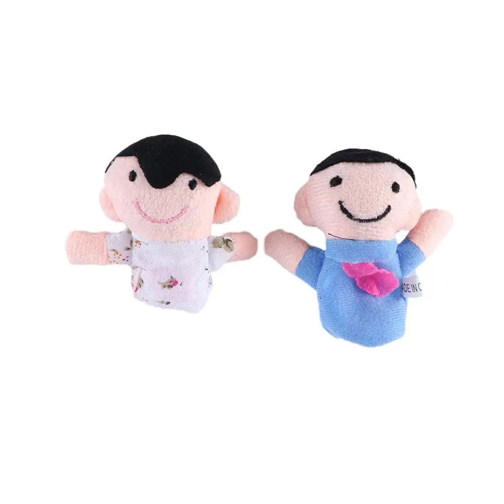 Toy Parent-child toys Boys Girls Toys Cartoon Doll Cloth Doll Toys Hand Puppet Plush Toys Finger Doll Family Finger Puppets Set Good Vibrations