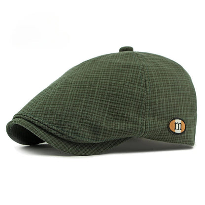 2025 New Hats for Men and Women Wearing British Retro Beret Hat Fashion Casual Berets Caps for Women Solid Color Adjustable Cap Good Vibrations